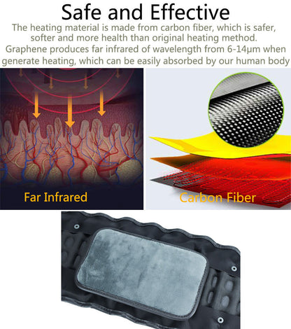 Electric Heating Massage Belt Care Slipped Discs Traction Vibration Inflatable Waist Supporter