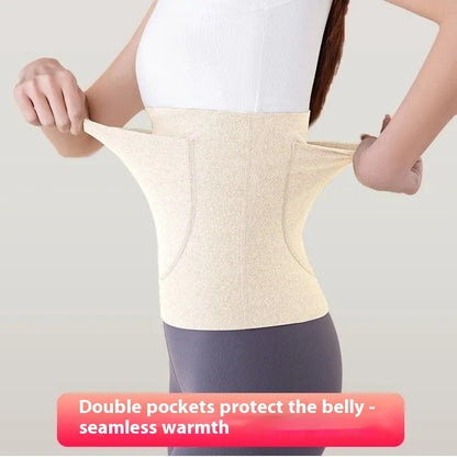 Double Pocket Cold-proof Confinement Waist Supporter Warm Belly Stomach Protection