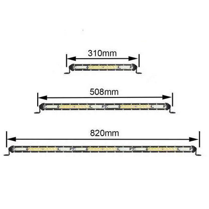 Ultra-thin Single Row Of Strip Lights Mixed Light On Motocross Roof