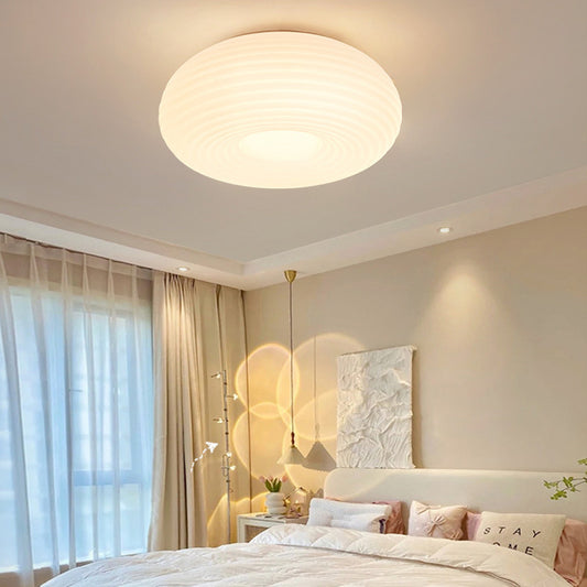 Full Spectrum Bedroom Light Nordic Minimalist Modern Cream Storm Lantern