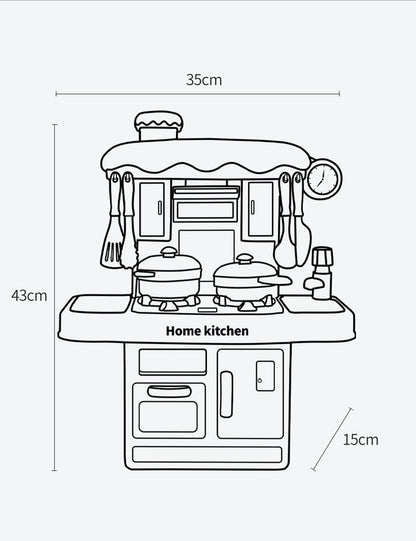 Boy Girl Cooking Kitchen Utensils Table Utensils