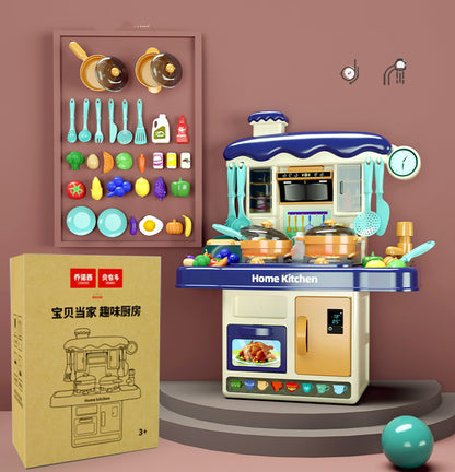 Boy Girl Cooking Kitchen Utensils Table Utensils