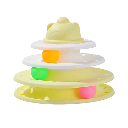 Cat Self-Hi Track Amusement Plate Interactive Educational Toys