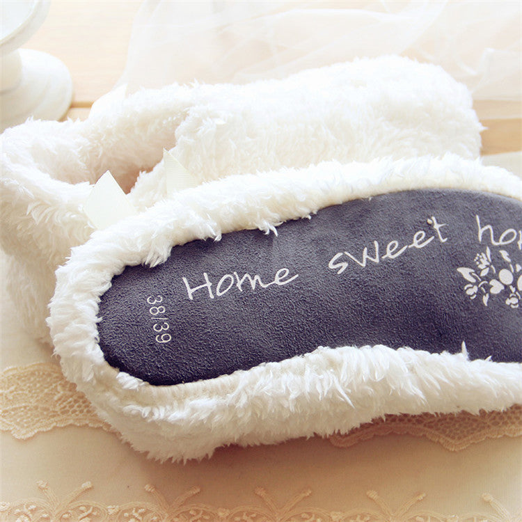 Ladies Soft Cotton Fleece Home Shoes Indoor Slippers