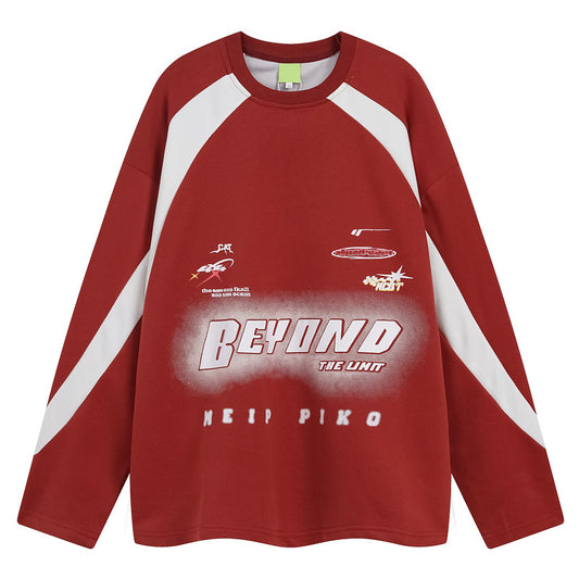 Spring And Autumn Clothing National Fashion Retro Street Racing Suit Sweater Men