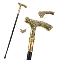 Eagle Bear Wolf Totem Cane Chamber Truncheon Domineering Metal Creativity Elderly Walking Crutch