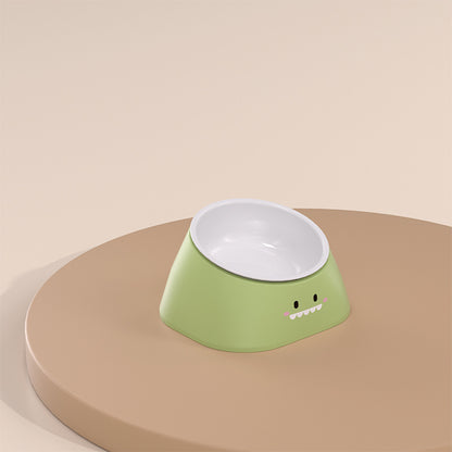 Protect The Cervical Spine Cat Bowl Stainless Steel 15 Degree Tilted Pet Supplies Fall-resistant Durable Food Feeding Bowls