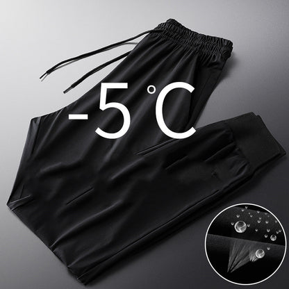 Men''s Korean Fashion Summer Thin Legged Quarter Sweatpants Loose Ice Versatile Casual Pants