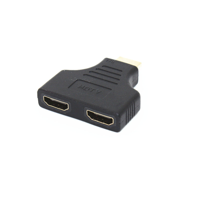 Revolving To 2 HDMI Female Adapters, One-to-two HD Computer TV Connection