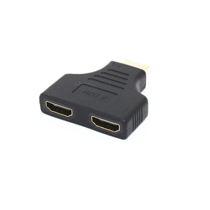 Revolving To 2 HDMI Female Adapters, One-to-two HD Computer TV Connection