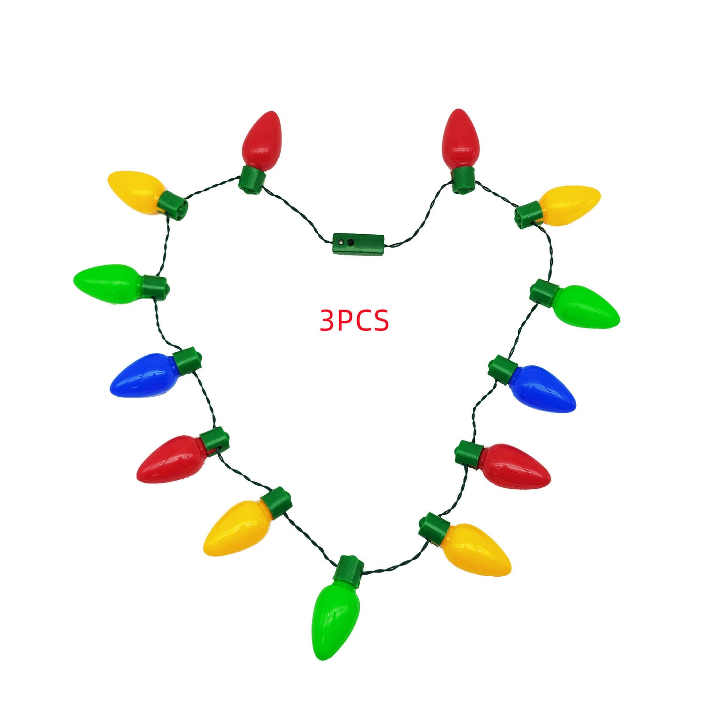 Christmas Halloween Luminous Necklace Colorful Bulb Party Supplies