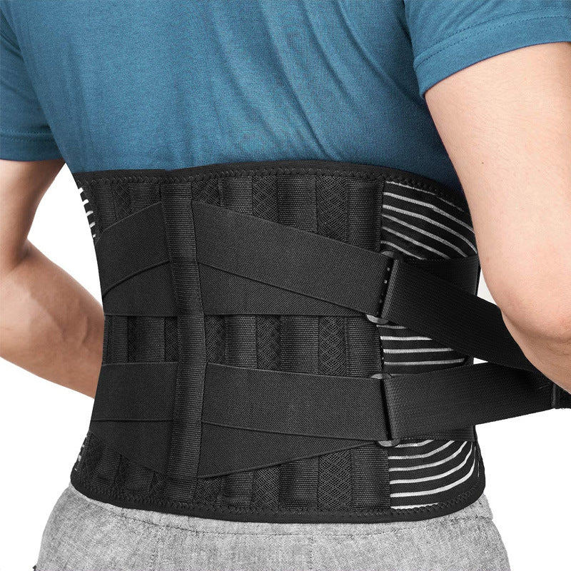 Men's Waist Support Belt Adjustable Lumbar Disc Strain Waist Supporter