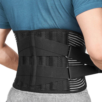 Men's Waist Support Belt Adjustable Lumbar Disc Strain Waist Supporter