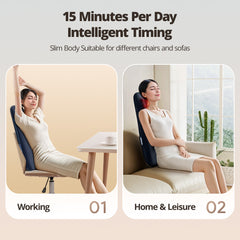 Walking Massage Lumbar Support Pillow Heat Therapy, Shiatsu Back Massager For Pain Relief, Portable Office Chair Cushion With Auto Timer, Ideal Gift For Home Car Use