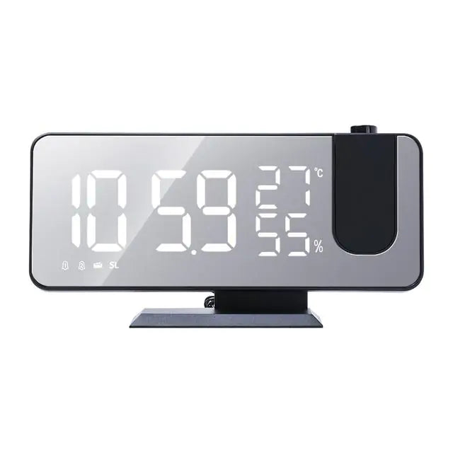 LED Digital Projection Alarm Clock Watch