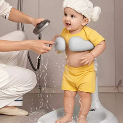 Adjustable Height Baby Bath Stand | Non-Slip & Portable.