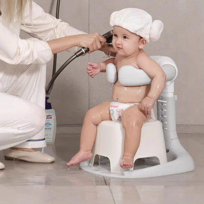 Adjustable Height Baby Bath Stand | Non-Slip & Portable.