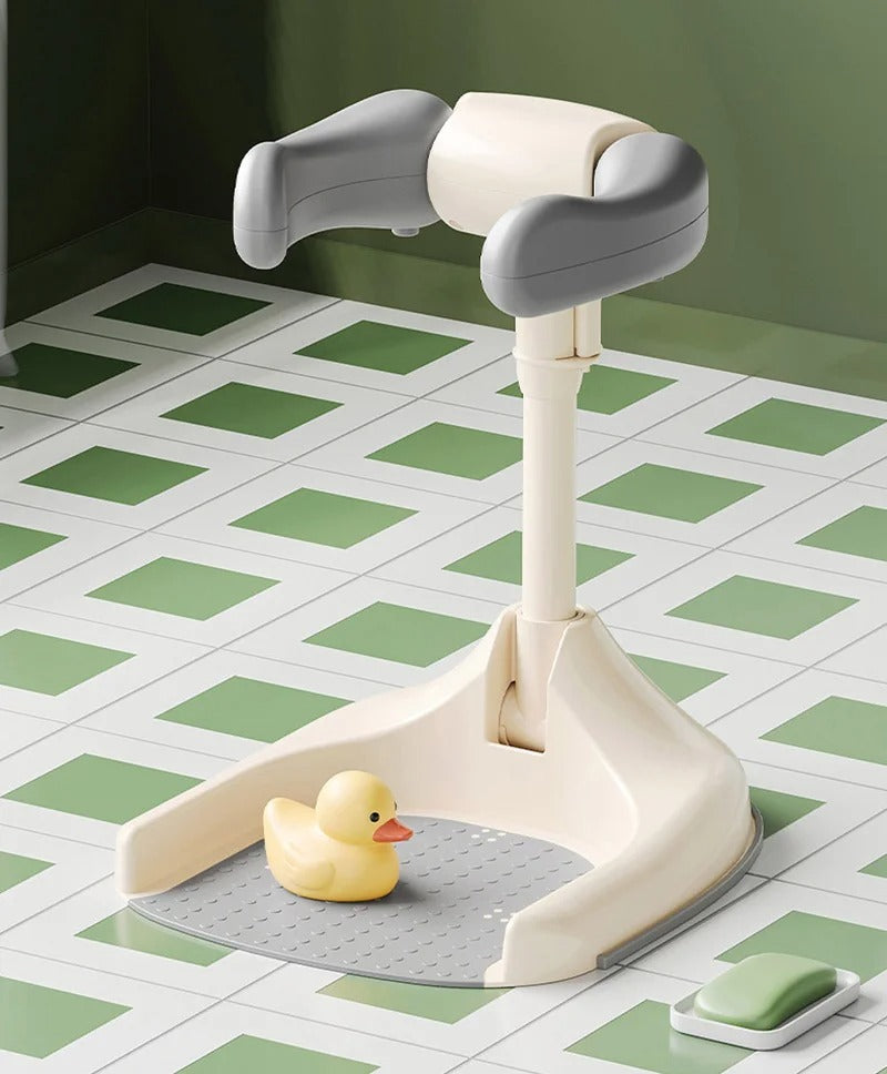 Adjustable Height Baby Bath Stand | Non-Slip & Portable.