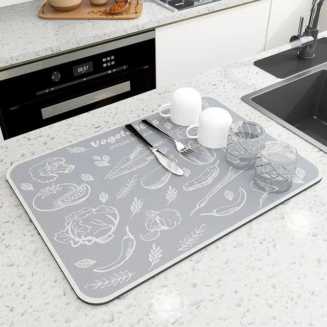 Super Absorbent Kitchen Draining Mat